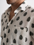 Regular Fit Gray Linen Shirt Mr. Blue