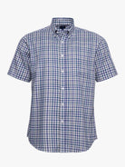 GREEN COTTON SHIRT SHORT SLEEVE REGULAR FIT MR. BLUE