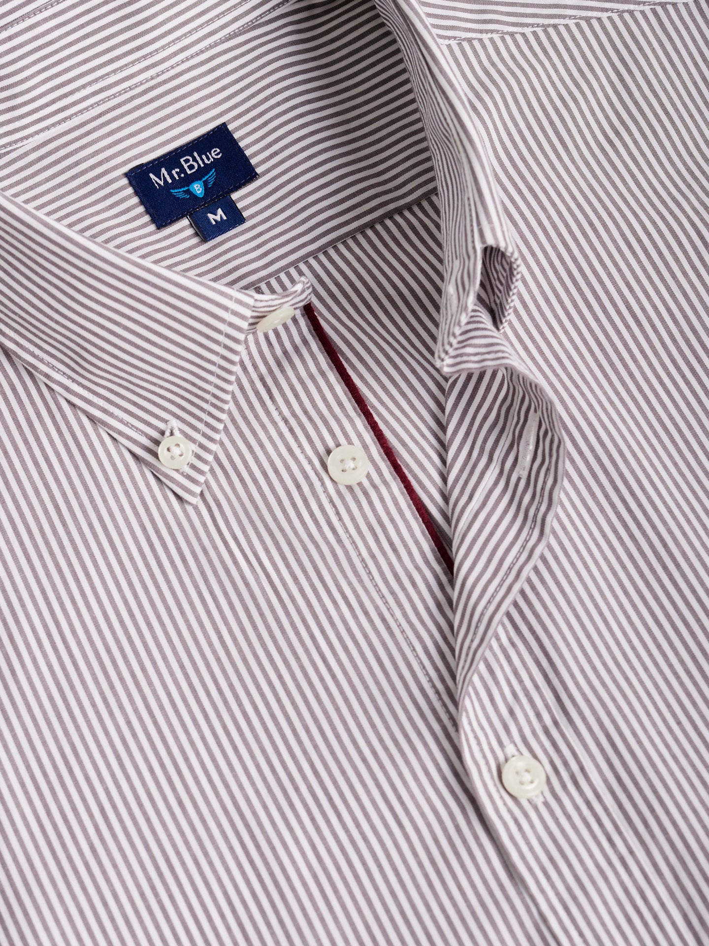GRAY REGULAR FIT MR SHIRT. BLUE