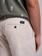 Calça Linho Beges Regular Fit Mr. Blue