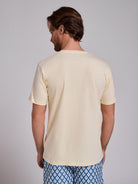 YELLOW COTTON T-SHIRT SHORT SLEEVE REGULAR FIT MR. BLUE