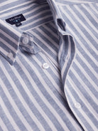 Camisa Regular Fit Linho Azul Mr. Blue