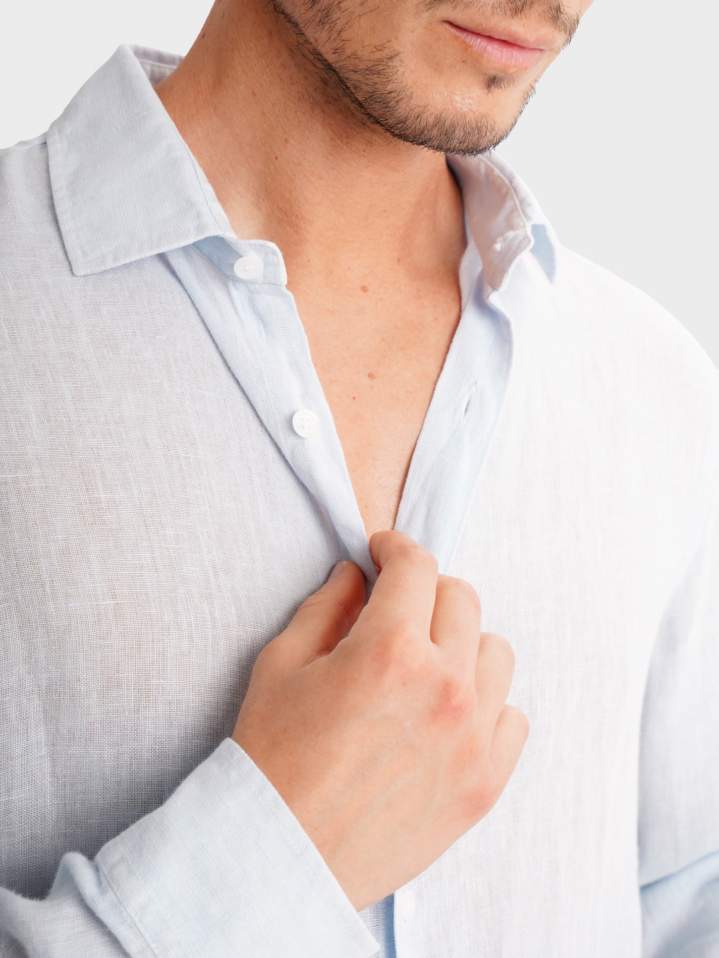 Camisas MarkBellucci Linho Mr. Blue