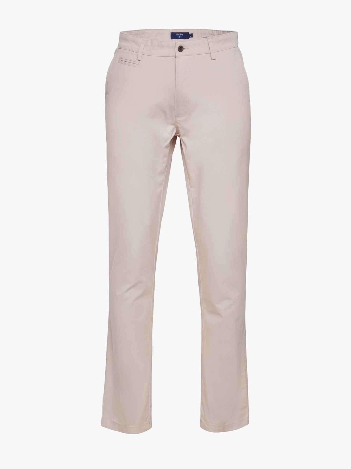 Calça Algodão Beges Slim Fit Mr. Blue