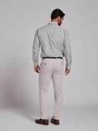 Calça Algodão Cinzentas Regular Fit Mr. Blue