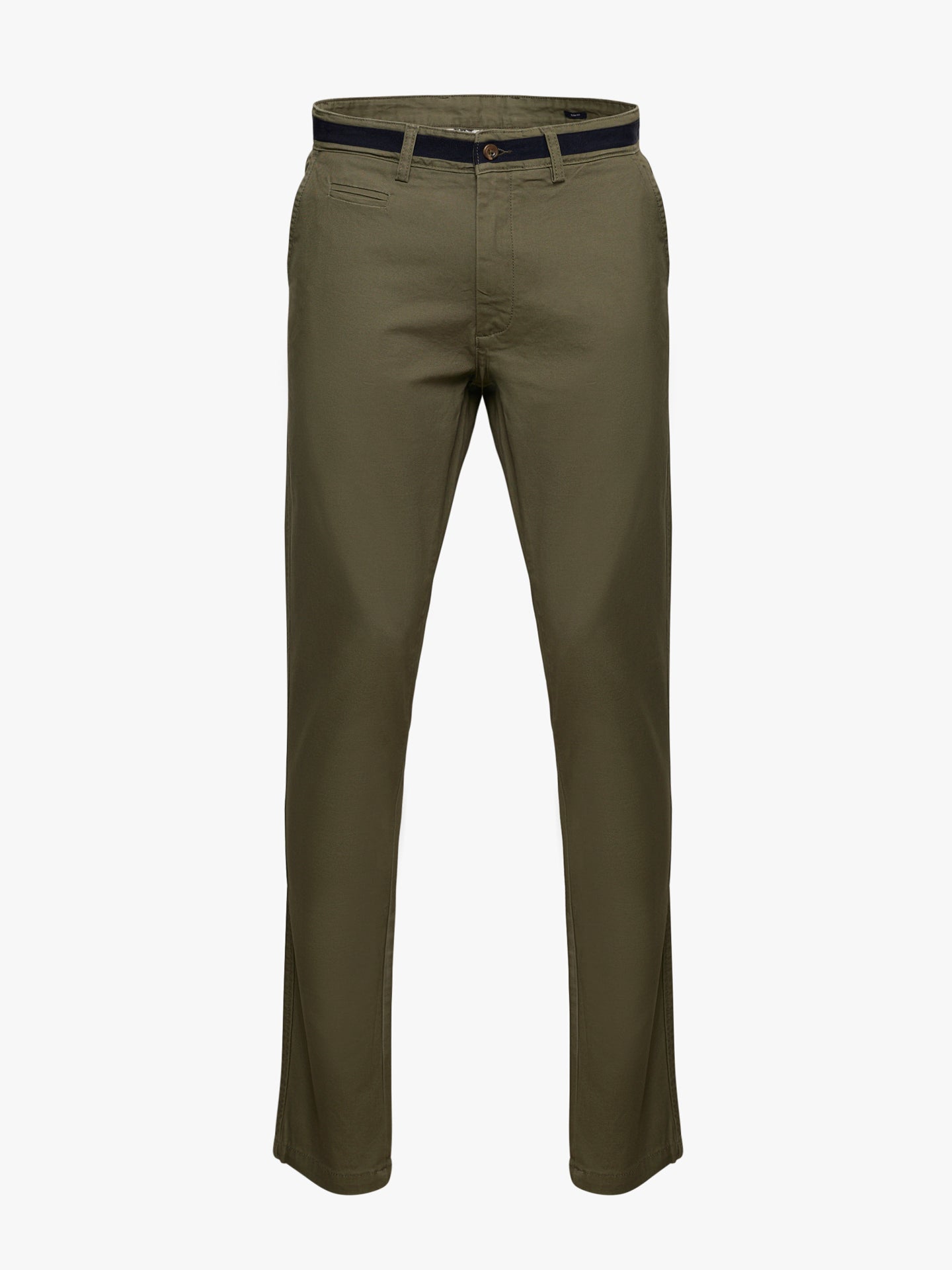 GREEN STRUCTURED TROUSERS SLIM FIT MR. BLUE