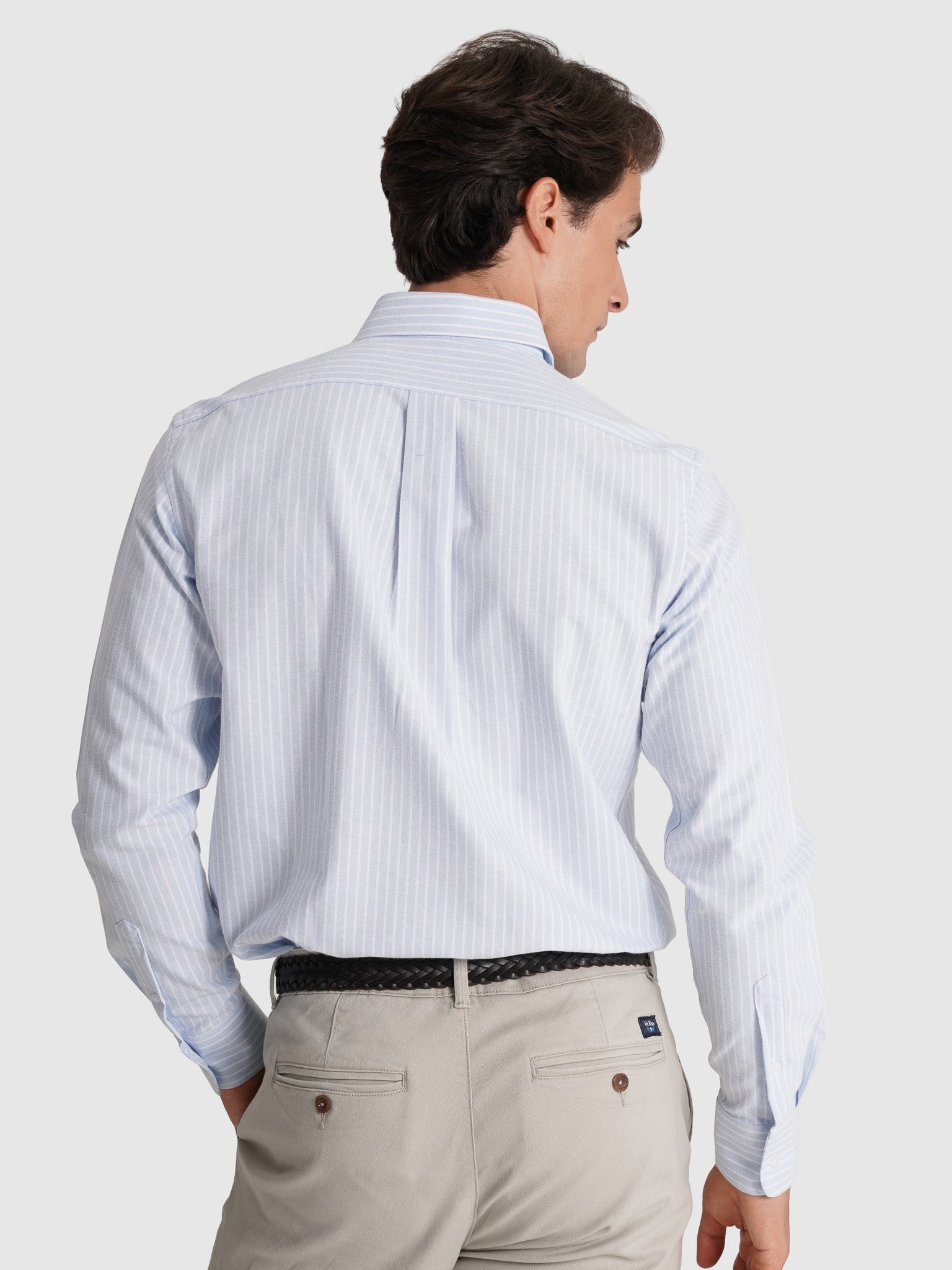 Camisa Algodão Azul Manga Comprida Regular Fit Mr. Blue