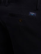 BLUE STRUCTURED TROUSERS SLIM FIT MR. BLUE