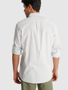 DOBBY BLUE LONG SLEEVE TAILORED FIT MR SHIRT. BLUE