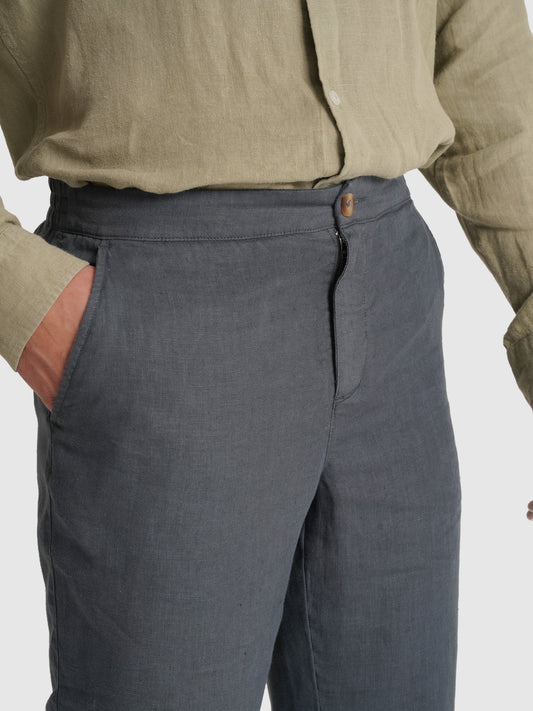 BLUE REGULAR FIT TROUSERS MARK BELLUCCI