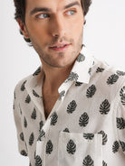 Regular Fit Gray Linen Shirt Mr. Blue