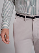 Calça Algodão Cinzentas Regular Fit Mr. Blue