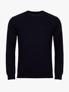 BLUE THIN PULLOVER WITH REGULAR FIT MR ELBOW PADS. BLUE