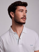WHITE POLO SHORT SLEEVES REGULAR FIT MR. BLUE