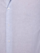 CAMISA LINHO AZUL MANGA COMPRIDA SLIM FIT MR. BLUE