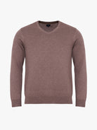 Pullover Caxemira Castanho Com Cotoveleira Regular Fit Mr. Blue