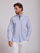 BLUE COTTON SHIRT LONG SLEEVE REGULAR FIT MR. BLUE