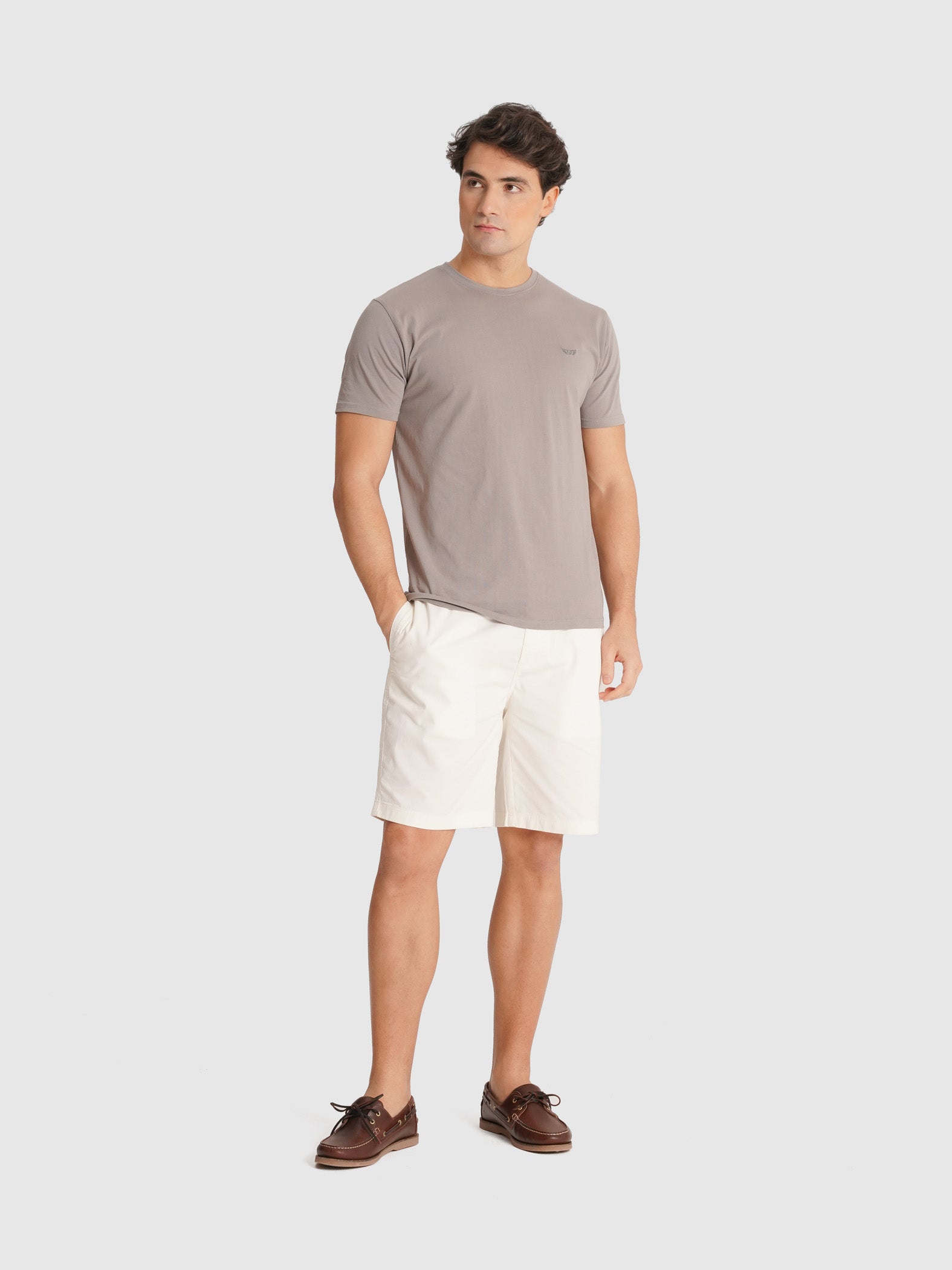 T-SHIRT CINZENTA MANGA CURTA REGULAR FIT MR. BLUE