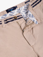 CALÇAS ALGODÃO BEGES REGULAR FIT MR. BLUE