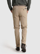 Calça Algodão Beges Slim Fit Mr. Blue