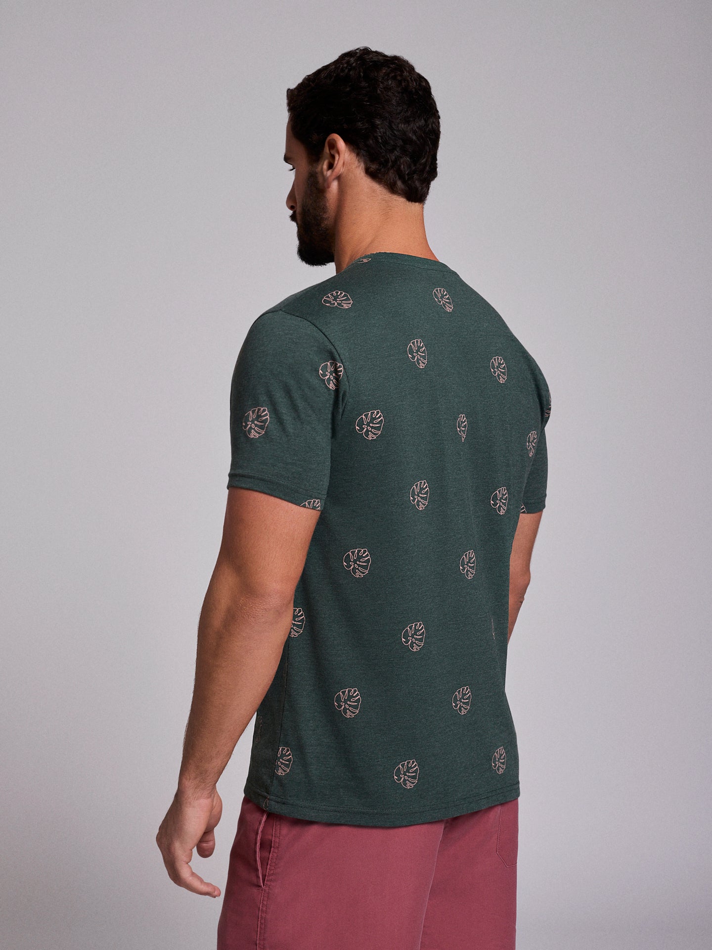 GREEN COTTON T-SHIRT SHORT SLEEVE REGULAR FIT MR. BLUE
