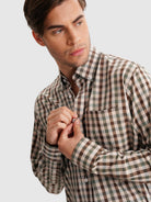 GREEN REGULAR FIT MR SHIRT. BLUE
