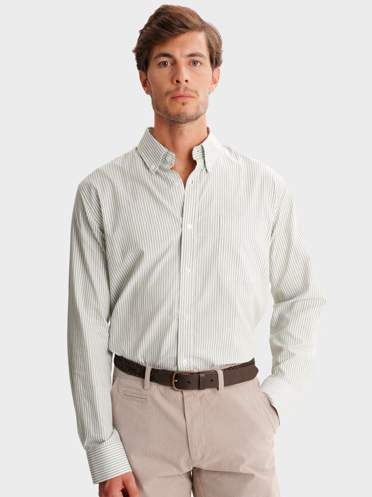 GREEN REGULAR FIT MR SHIRT. BLUE