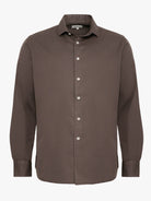 GRAY LONG SLEEVE REGULAR FIT SHIRT MARK BELLUCCI