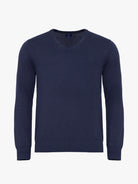 Pullover Caxemira Azul Manga Comprida Regular Fit Mr. Blue
