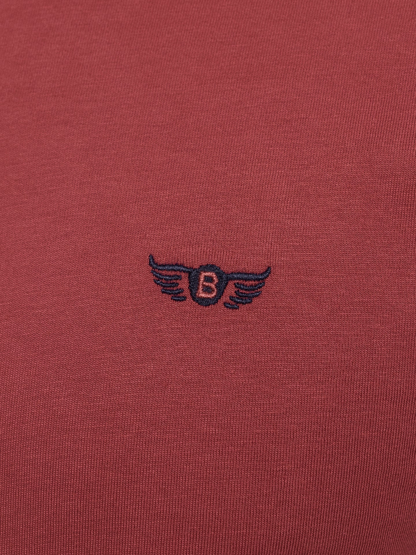 RED COTTON T-SHIRT SHORT SLEEVE REGULAR FIT MR. BLUE