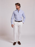 BLUE COTTON SHIRT LONG SLEEVE REGULAR FIT MR. BLUE