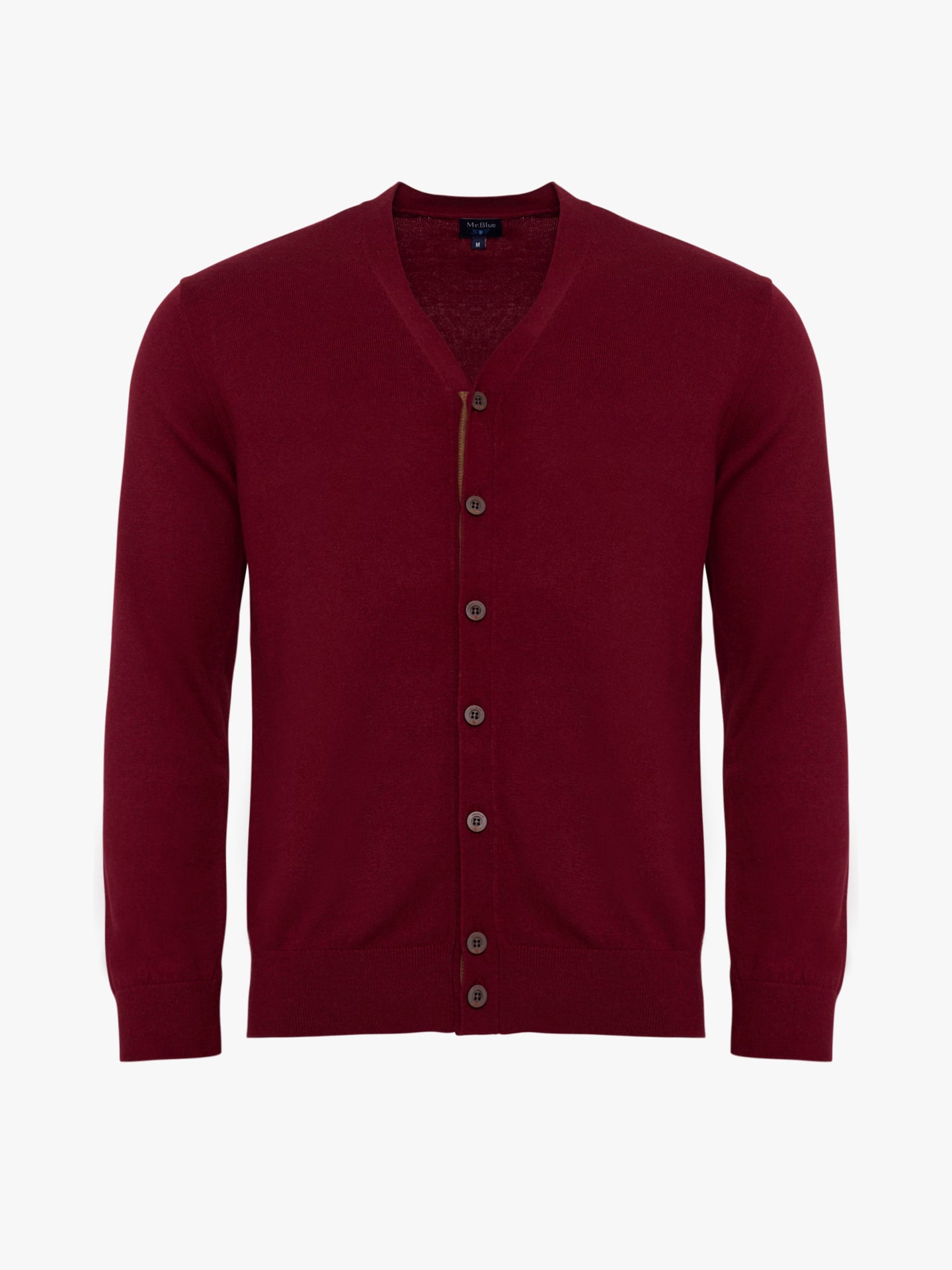 Pullover Lã Bordeaux Com Cotoveleira Regular Fit Mr. Blue