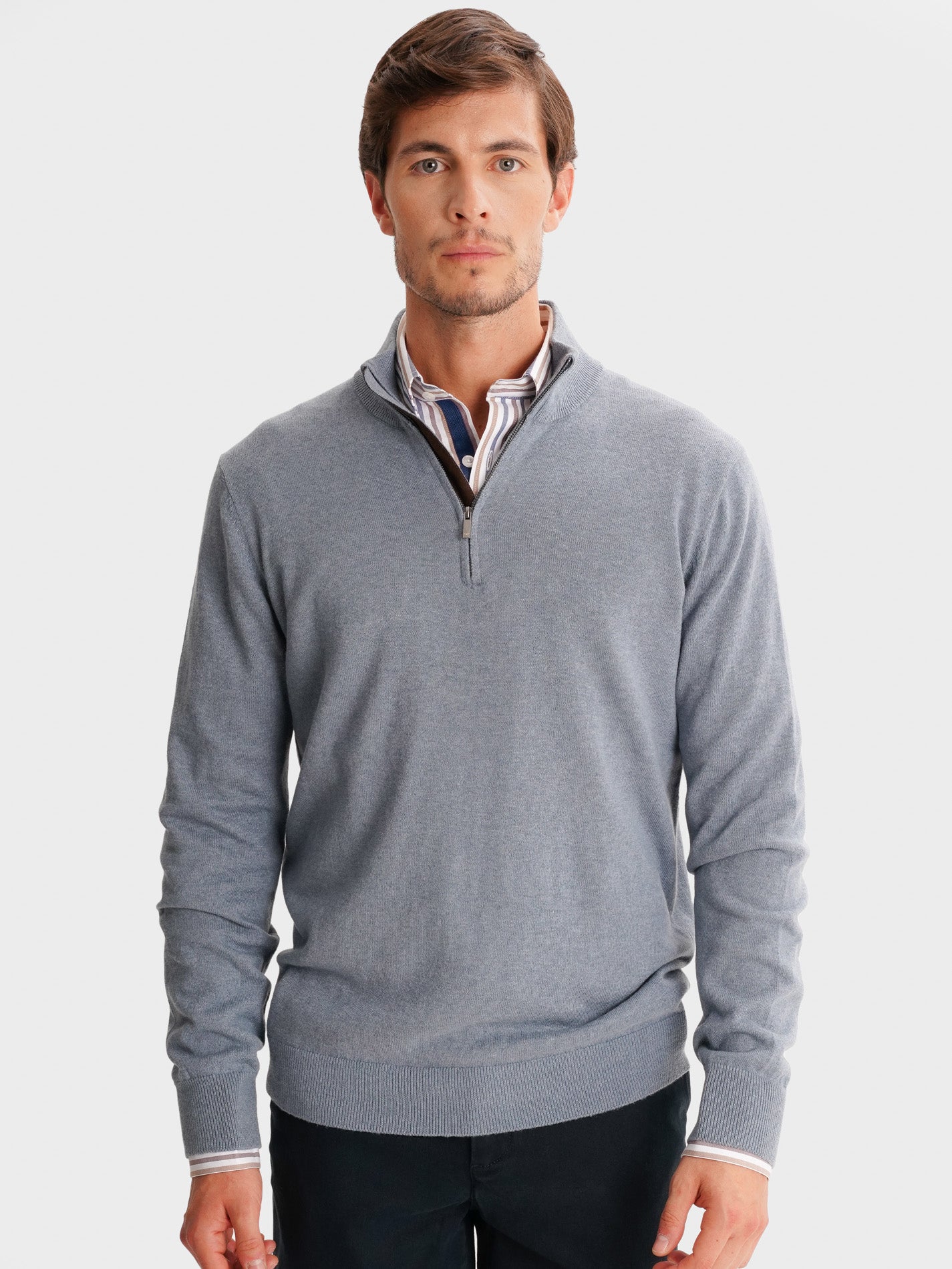 BLUE THIN PULLOVER LONG SLEEVE REGULAR FIT MR. BLUE