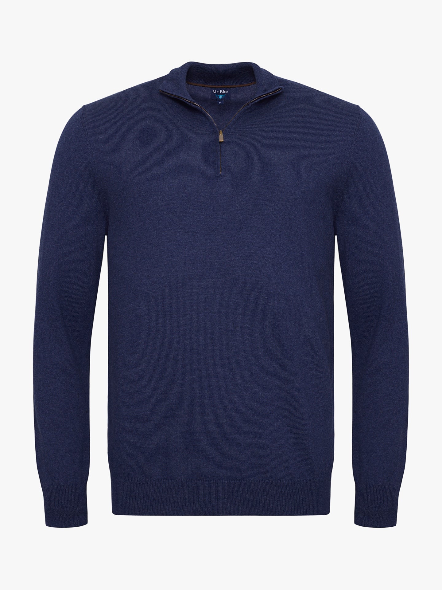 Pullover Algodão Azul Manga Comprida Regular Fit Mr. Blue