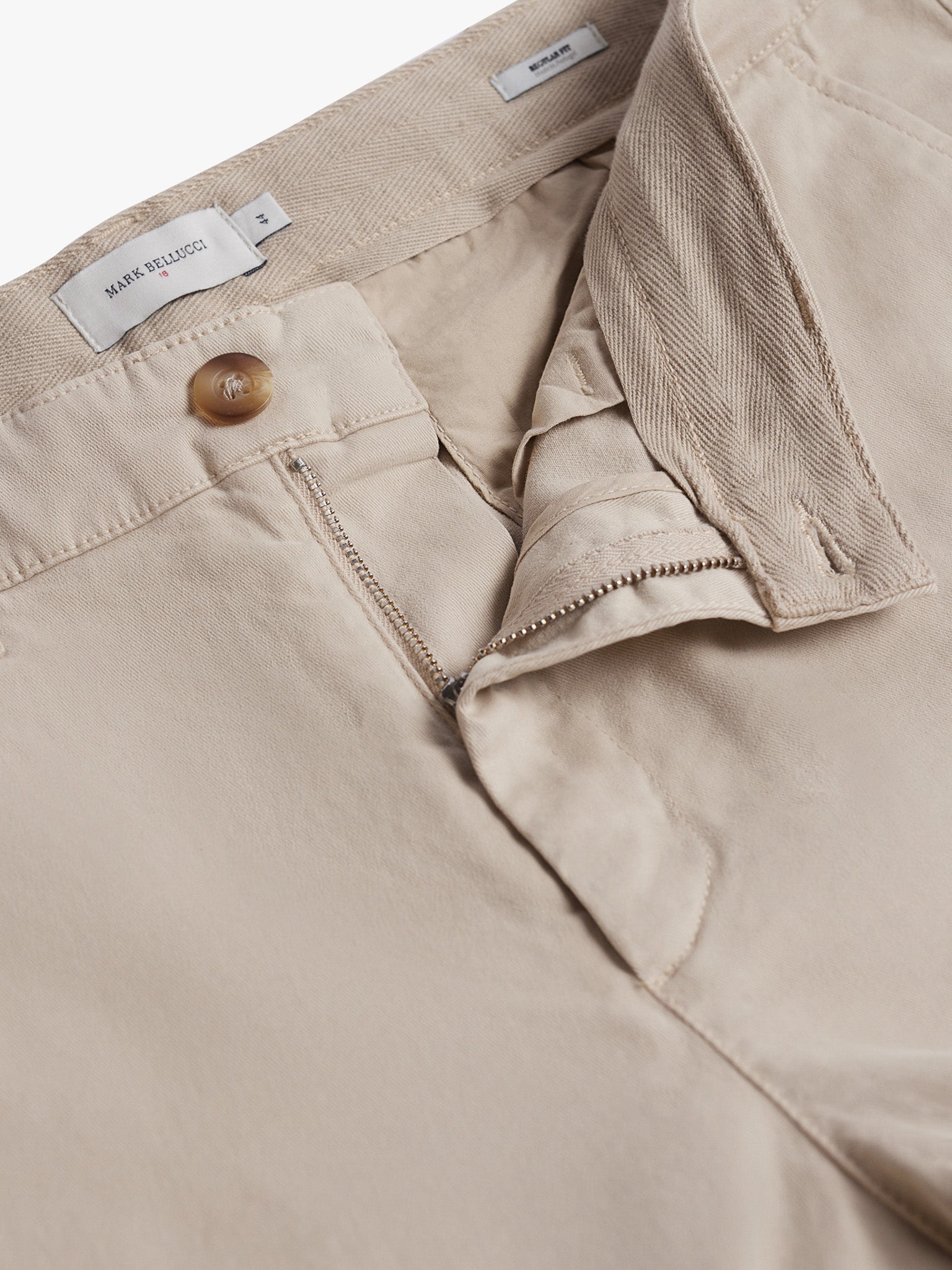 Calça Beges Regular Fit Mr. Blue