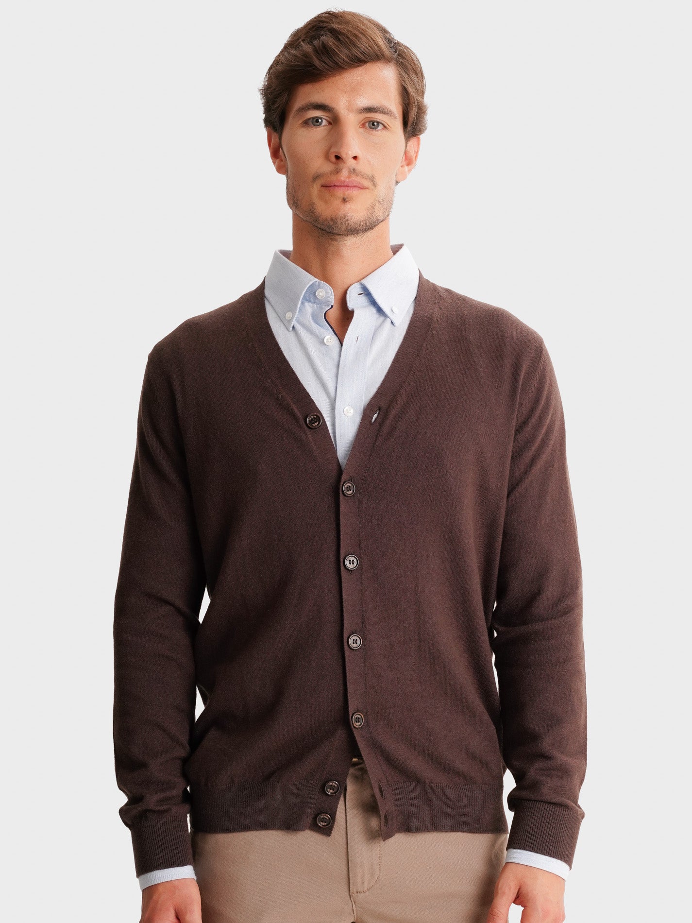 THIN BROWN PULLOVER LONG SLEEVE REGULAR FIT MR. BLUE