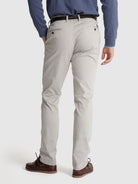 Calça Algodão Cinzentas Slim Fit Mr. Blue