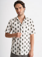 Regular Fit Gray Linen Shirt Mr. Blue