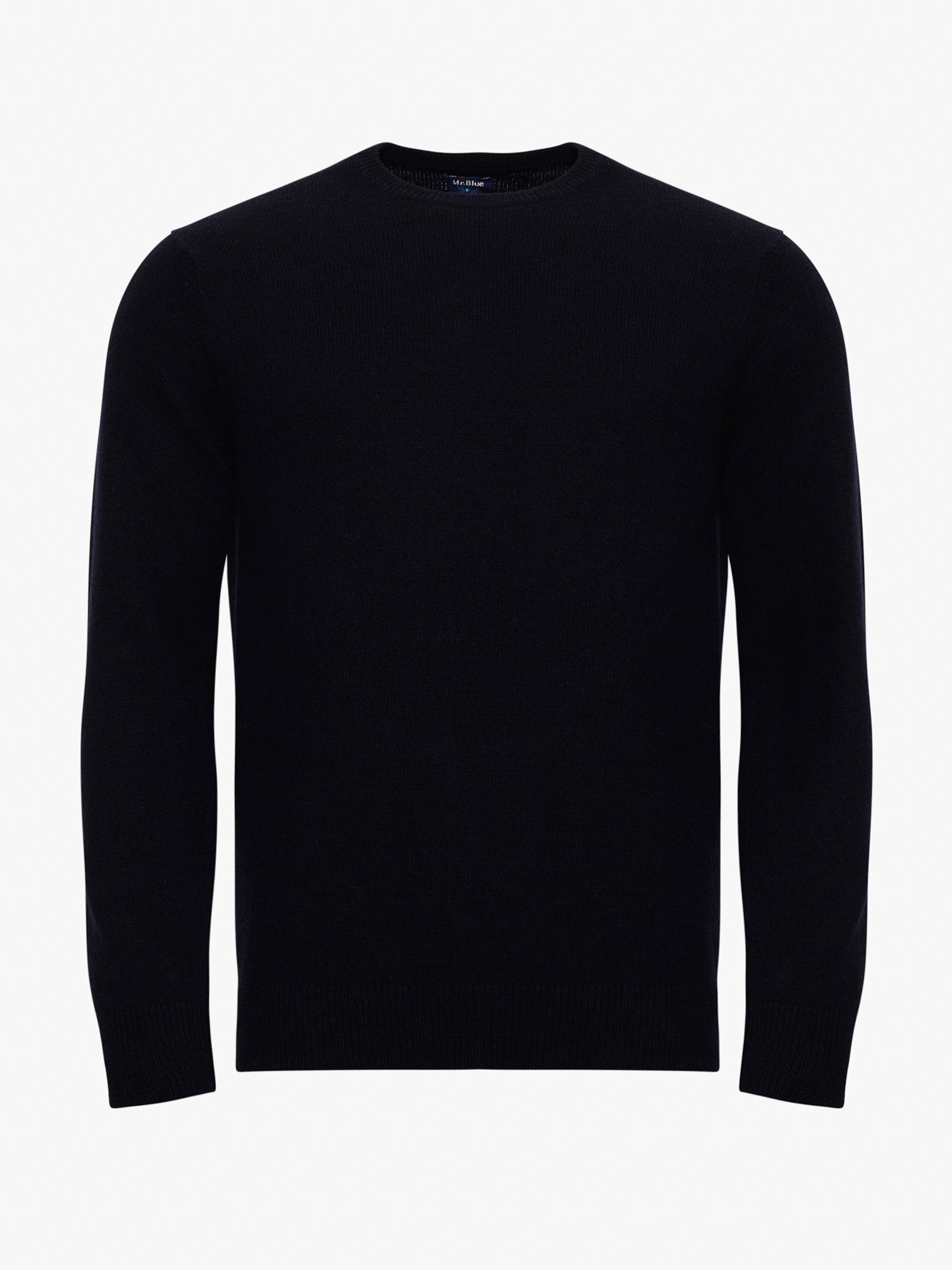 Pullover Lã Azul Manga Comprida Regular Fit Mr. Blue