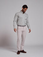 Calça Algodão Cinzentas Regular Fit Mr. Blue