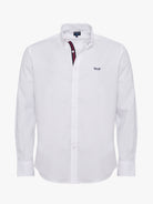 CAMISA ALGODÃO BRANCA MANGA COMPRIDA REGULAR FIT MR. BLUE