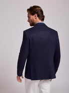 Blazer Azul Manga Comprida Regular Fit Mr. Blue