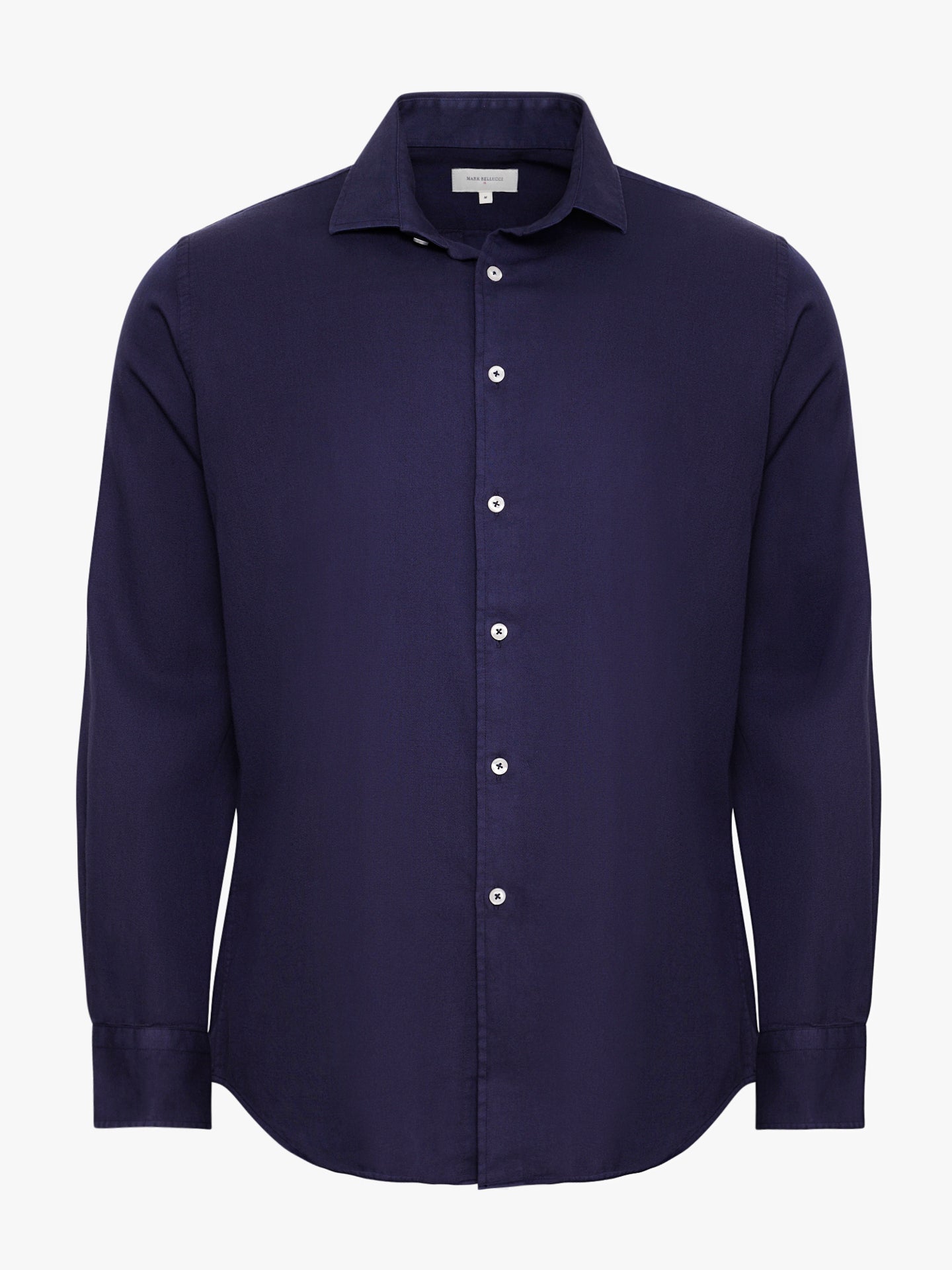 BLUE LONG SLEEVE REGULAR FIT SHIRT MARK BELLUCCI