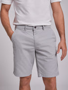 Bermuda Algodão Cinzentos Regular Fit Mr. Blue
