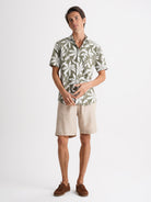 Camisa Regular Fit Linho Cinzenta Mr. Blue