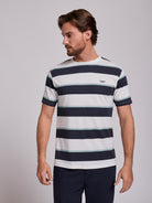 BLUE COTTON T-SHIRT SHORT SLEEVE REGULAR FIT MR. BLUE