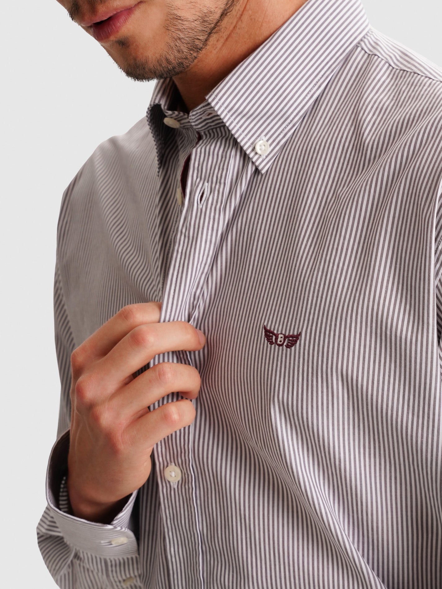 CAMISA MR GRIS REGULAR FIT. AZUL