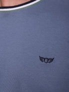 BLUE COTTON T-SHIRT SHORT SLEEVE REGULAR FIT MR. BLUE