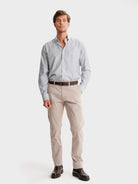 BEIGE SLIM FIT MR. BLUE