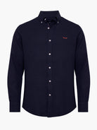 Camisa Regular Fit Linho Azul Mr. Blue